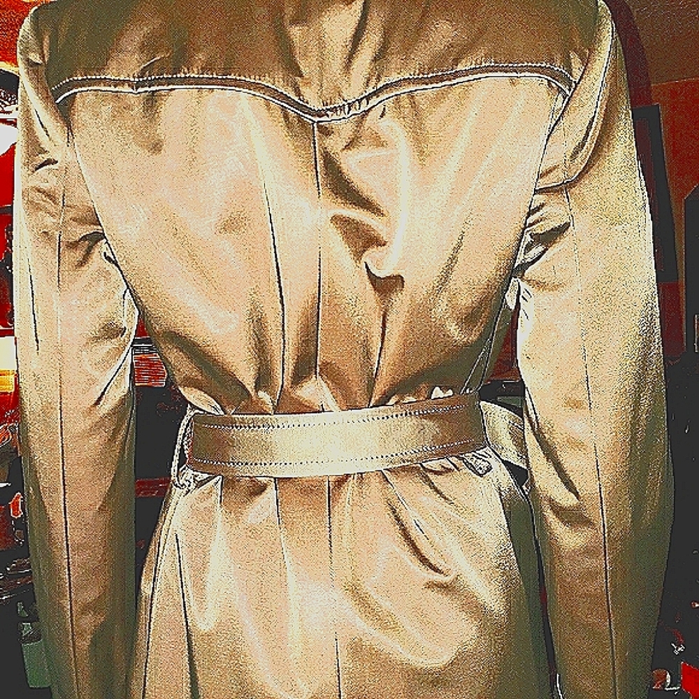 Brown Trench Coat from the Cole Haan Collection - Picture 6 of 8